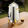 VEVOR Stainless Steel Beverage Dispenser, 3.4 Gallon Drink Dispenser  with Alcohol Burner, Hot & Cold Drink Dispensers with Spigot for Coffee Tea Hot Water, Ideal for Restaurants, Hotels, Parties