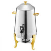 VEVOR Stainless Steel Beverage Dispenser, 3.4 Gallon Drink Dispenser  with Alcohol Burner, Hot & Cold Drink Dispensers with Spigot for Coffee Tea Hot Water, Ideal for Restaurants, Hotels, Parties