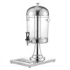 VEVOR Beverage Dispenser, 2.1 Gallon Drink Dispenser for Parties, Stainless Steel + Plastic Juice Dispensers with Spigot Ice Chamber Tray, Iced Tea Lemonade Juice Dispensers, for Restaurants, Hotels