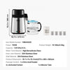 VEVOR Water Distiller, 4L 1.05 Gallon Pure Water Purifier Filter For Home Countertop, 750W Distilled Water Maker, Stainless Steel Interior Distiller Water Making Machine to Make Clean Water, Silvery