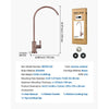 VEVOR Ro Water Faucet, Lead-Free Stainless Steel Faucet, Drinking Water Faucets with Solid Brass Valve, Anti-Rust & Durability Drinking Water Faucets For Kitchen, Bar Counter, Cafe, Antique Bronze