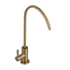 VEVOR Stainless Steel Faucet, Lead-Free Water Purifier Faucet, Filter Water Faucets With Solid Brass Valve, Anti-Rust & Durability Ro Water Faucets For Kitchen, Bar Counter, Cafe Shop, Brushed Gold