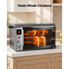 VEVOR Countertop Vertical Oven Brazilian Flame 2 Auto Rotating Skewers, for Steak, Fish, Lamb Leg, 1800W Rotisserie Shawarma Machine, Electric Meat Kebab Grill, with Curved Glass Door, Drip Tray