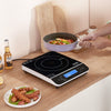 VEVOR Portable Induction Cooktop, 1500W Electric Induction Burner with 9 Temperature Settings, Countertop Induction Hot Plate with 4H Timer, 24H Reservation, Child Lock, Easy to Clean, for Cooking