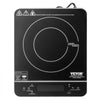 VEVOR Portable Induction Cooktop, 1800W Electric Induction Burner with 9 Temperature Settings, Countertop Induction Hot Plate with 4H Timer, 24H Reservation, Child Lock, Easy to Clean, for Cooking