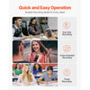 VEVOR Digital Voice Recorder, 128GB, Voice Activated Recorder with Playback, Audio Recording Device with Password USB, 8730 Hours of Storage 40 Hours of Continuous Recording, for Lectures, Meetings