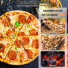 VEVOR Portable Outdoor Oven, 12-inch Pizza Oven, Pellet & Chips & Charcoal Tri-Fuel, Stainless Steel Pizza Grill, Includes Pizza Stone, Waterproof Cover, Shovel, Ideal for Camping & Backyard, Silver
