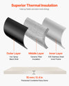 3-layer thermal insulation construction and 10 mm pizza stone
