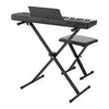 VEVOR Digital Piano 61 Keys Semi Weighted Keyboard Portable Stand Bench, for Beginners, 128 Tones, 128 Rhythms, Dual Power Supply Electronic Piano, with Pedal, Headphone Jack, USB/MIDI, Music Stand
