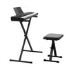 VEVOR Digital Piano 61 Keys Semi Weighted Keyboard Portable Stand Bench, for Beginners, 128 Tones, 128 Rhythms, Dual Power Supply Electronic Piano, with Pedal, Headphone Jack, USB/MIDI, Music Stand