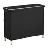 VEVOR Folding Portable Bar Table, 43.3 x 15.2 x 34.8 in, with Carry Bag, 2 Storage Shelves, and Detachable Skirt, Quick and Easy Setup, Foldable Mobile Bartending Station for Events, Party, Tradeshow