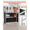 VEVOR Folding Portable Bar Table, 43.3 x 15.2 x 34.8 in, with Carry Bag, Storage Shelf, and Detachable Skirt, Quick and Easy Setup, Foldable Mobile Bartending Station for Events, Party, Tradeshow
