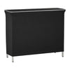 VEVOR Folding Portable Bar Table, 43.3 x 15.2 x 34.8 in, with Carry Bag, Storage Shelf, and Detachable Skirt, Quick and Easy Setup, Foldable Mobile Bartending Station for Events, Party, Tradeshow
