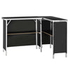 VEVOR Folding Portable Bar Table, 2 pcs, 38.6 x 15.2 x 34.3 in, with Carry Bag, Storage Shelf, Detachable Skirt, Quick and Easy Setup, Foldable Mobile Bartending Station for Events, Party, Tradeshow