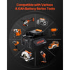 VEVOR 20V MAX, Portable Battery and Charger Combo, AC 110V, 4.0 Ah Lithium-Ion Battery Pack, 4000 mAh Large Capacity, Extended Runtime, Compatible with Series Tools, for Replacement and Fast Charging