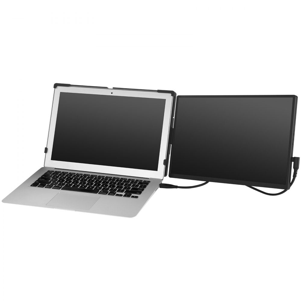 VEVOR Portable Laptop Screen Extender, 14" FHD 1080P IPS Dual Extended Monitor for 13"-17" Laptop, Swivel Portable Monitor USB-C/USB-A/Mini HDMI Port, Compatible with Mac/Wins/Android/Switch/PS5