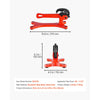 VEVOR Portable Pipe Vise, Lightweight Aluminum Pipe Vise with 1/8" to 1-1/2"  Clamping Capacity, Ideal for Onsite Plumbing Installation, Repair, and Maintenance