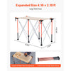 VEVOR Portable Folding Workstand, 4.16 x 2.18 ft Collapsible Workbench, 2500 lbs Weight Capacity, No Assembly Foldable Work Stand with Storage Bag, Table Top NOT Included, for Garage Workshop Outdoor