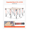VEVOR Portable Folding Workstand, 4.15 x 4.15 ft Collapsible Workbench, 3500 lbs Weight Capacity, No Assembly Foldable Work Stand with Storage Bag, Table Top NOT Included, for Garage Workshop Outdoor