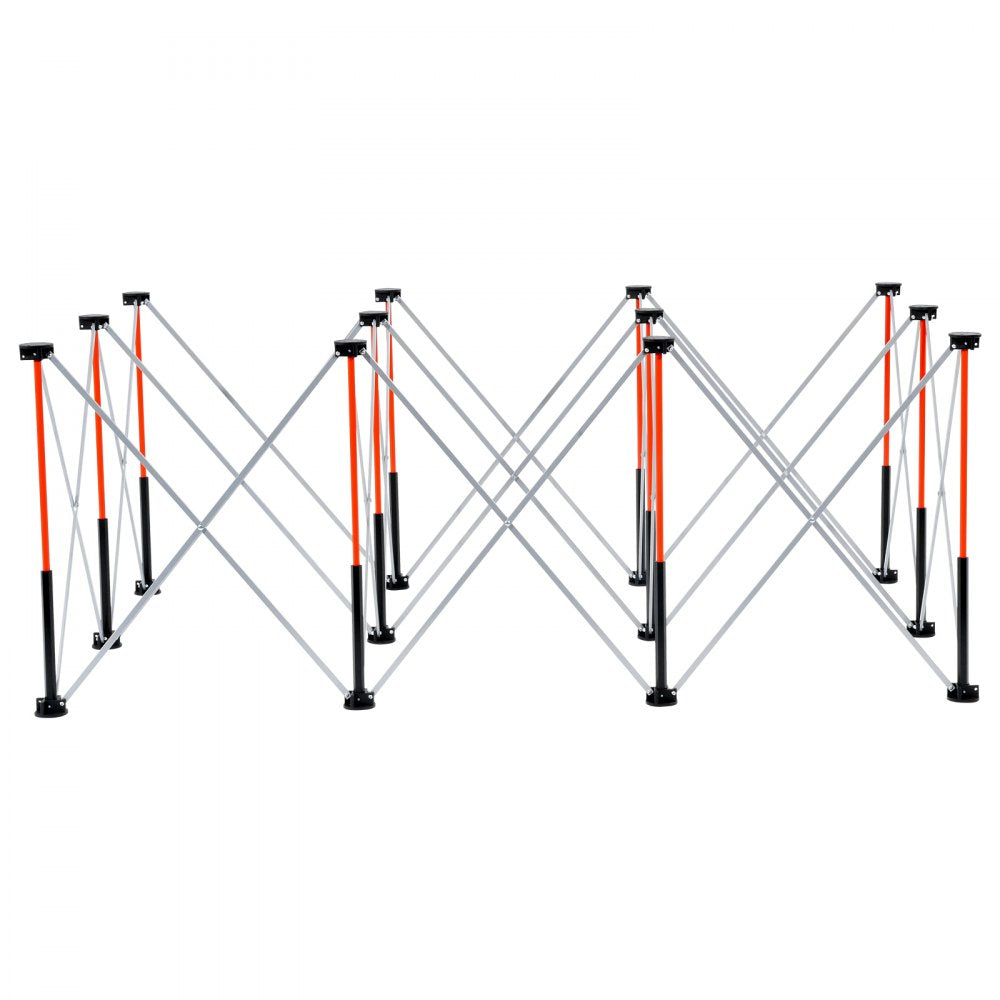 VEVOR Portable Folding Workstand, 6.12 x 4.14 ft Collapsible Workbench, 4500 lbs Weight Capacity, No Assembly Foldable Work Stand with Storage Bag, Table Top NOT Included, for Garage Workshop Outdoor