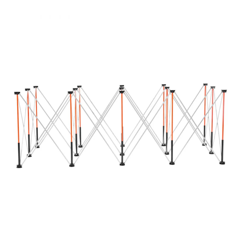 VEVOR Portable Folding Workstand, 8.05 x 4.13 ft Collapsible Workbench, 6000 lbs Weight Capacity, No Assembly Foldable Work Stand with Storage Bag, Table Top NOT Included, for Garage Workshop Outdoor