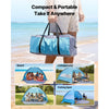 VEVOR Beach Tent Sun Shelter for 6 Person, UPF 50+ Protection, Portable Sun Shade Canopy with Carrying Bag & Sand Pockets, Lightweight and Easy Setup Beach Umbrella for Camping Fishing Outdoor Picnic