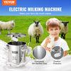 VEVOR Goat Milking Machine, 3 L 304 Stainless Steel Bucket, Electric Automatic Pulsation Vacuum Milker, Portable Milker with Food-grade Silicone Cups and Tubes, Suction for Sheep