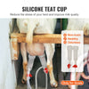 VEVOR Goat Milking Machine, 3 L 304 Stainless Steel Bucket, Electric Automatic Pulsation Vacuum Milker, Portable Milker with Food-grade Silicone Cups and Tubes, Suction for Sheep