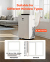 Portable AC window installation compatibility with 5.3 ft exhaust hose