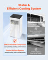 Stable and efficient cooling system with GMCC branded compressor and sealed airflow system