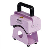 VEVOR Hat Press Machine, Mini Hat Heat Press for Caps with Integrated Control Panel, Cap Heat Press Machine with 5.9x3.15 inch Curved Heating Plate, Safety Base, and Glove, Automatic Shut-Off, Purple