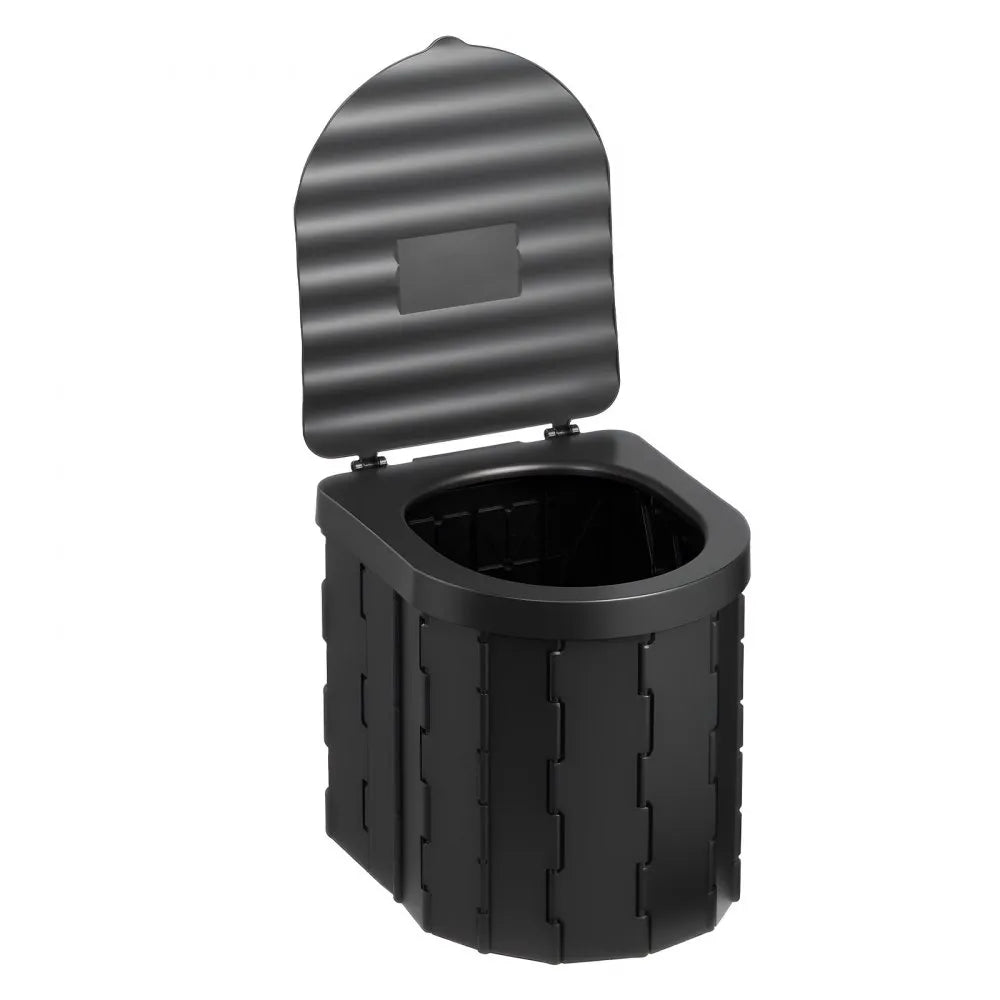VEVOR Portable Toilet Kit, 330 lbs Load Capacity, Folding Camping Toilet with Pop-Up Privacy Tent, Outdoor Travel Potty for Adults with Carry Bags, Trash Bags, Suitable for RV Travel, Camping, Hiking