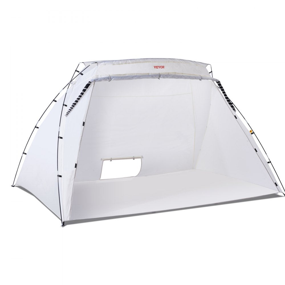 VEVOR Portable Paint Booth, Larger Spray Paint Tent with Built-in Floor & Mesh Screen, Painting Tent Station for Furniture DIY Hobby Tool, 10x7x6ft Spray Paint Shelter