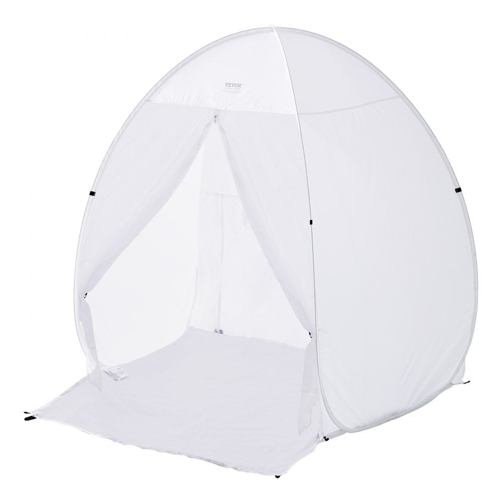 VEVOR Spray Paint Shelter, 60 x 60 x 70 in Pop-Up Portable Spray Paint Tent with Built-In Floor, Exhaust Window and Storage Bag, Foldable Paint Booth for Furniture, DIY Hobby Tool Painting Station