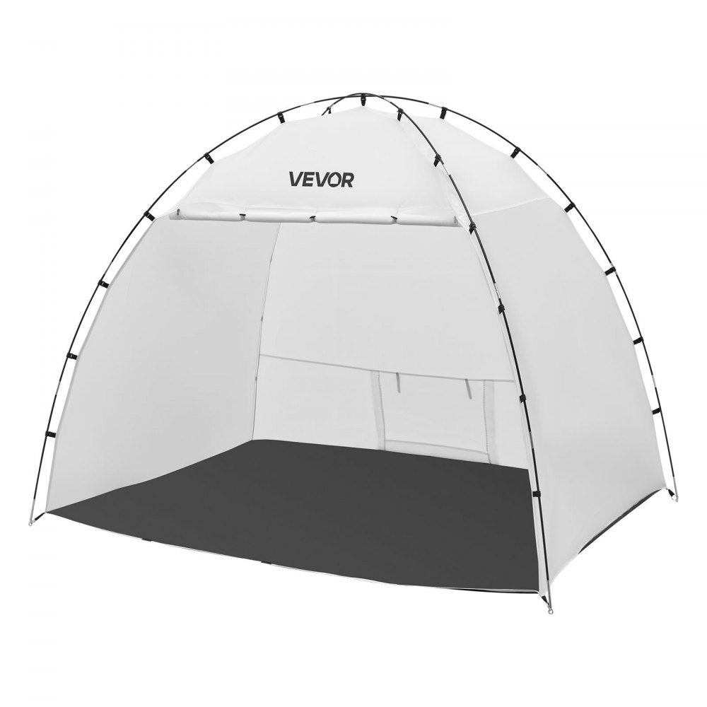 VEVOR Portable Paint Booth Tent, 91.7 x 67.7 x 74.8 inch Painting Tent Station, Spray Shelter with Built-in Floor & Mesh Screen, Large Space, Oxford Spray Painting Tents for Cupboard, Chairs, Tables