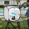 VEVOR Portable Paint Booth Tent, 15.94 x 15.94 x 16.9 inch Pop-Up Portable Spray Paint Tent with Mesh Door, Spray Painting Tents for Small Models, Sculptures, Vases, Photo Frames, Pop-Up Design