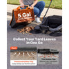 VEVOR Walk-Behind Hand Push Floor Sweeper, Manual Floor Sweeper Non-Electric with 25.6" Sweeping Width, 5 Gallons Waste Container & Adjustable Folding Handle for Yards Walkways Patios Garages - Orange