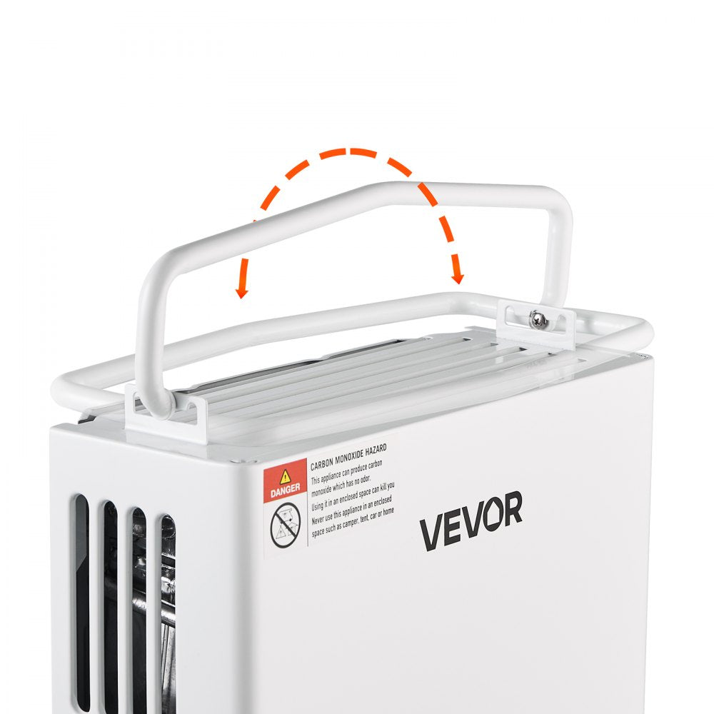 VEVOR Portable Propane Water Heater, 5L Tankless Outdoor Water Heater, 34000 BTU 1.32 GPM Instant Hot Water, with Accessory Set + Regulator for RV Camping Trips Cabins Barns
