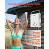 VEVOR Portable Propane Water Heater, 6L Tankless Outdoor Water Heater, 41000 BTU 1.58 GPM Instant Hot Water, with Accessory Set + Regulator for RV Camping Trips Cabins Barns