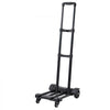 VEVOR Folding Hand Truck, 290 lbs Load Capacity, Collapsible Luggage Cart with 4 Wheels, 2 Elastic Ropes & Expandable Base, Utility Dolly Platform Cart for Airport Travel Luggage Office Moving, Black