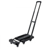 VEVOR Folding Hand Truck, 500 lbs Load Capacity, Collapsible Luggage Cart with 6 Wheels, 2 Elastic Ropes & Expandable Base, Utility Dolly Platform Cart for Airport Travel Luggage Office Moving, Black