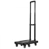 VEVOR Folding Hand Truck, 500 lbs Load Capacity, Collapsible Luggage Cart with 6 Wheels, 2 Elastic Ropes & Expandable Base, Utility Dolly Platform Cart for Airport Travel Luggage Office Moving, Black