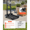 VEVOR Folding Hand Truck, 110 lbs Load Capacity, Collapsible Luggage Cart with 2 Wheels & 1 Elastic Rope, Utility Dolly Platform Cart for Airport Travel Furniture Luggage Office Moving, Black