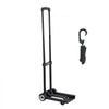 VEVOR Folding Hand Truck, 110 lbs Load Capacity, Collapsible Luggage Cart with 2 Wheels & 1 Elastic Rope, Utility Dolly Platform Cart for Airport Travel Furniture Luggage Office Moving, Black