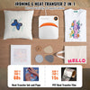 VEVOR Heat Press Machine, 7x6 inches Portable Shirt Printing Multifunctional Sublimation Transfer Heat Press Machine PTFE Coated, Easy Iron-on Press for T-shirts/Bags/HTV/Pillows Vinyl Projects