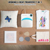 VEVOR Heat Press Machine,10"x12" Portable Shirt Printing Multifunctional Sublimation Transfer Heat Press Machine PTFE Coated, Easy Iron-on Press for T-shirts/Bags/Pillows/HTV Vinyl Projects