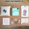 VEVOR Heat Press Machine,10x12inches Portable Shirt Printing Multifunctional Sublimation Transfer Heat Press Machine PTFE Coated, Easy Iron-on Press for T-shirts/Bags/Pillows/HTV Vinyl Projects