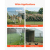 VEVOR Temporary Fence with Posts, 3.9 x 49.2 FT Plastic Mesh Fencing, Garden Safety Fences Netting with Double-Spike Stakes & Guy Ropes, Temporary Fence for Dogs, Chickens, Plants, Outdoor Yards