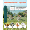 VEVOR Temporary Fence with Posts, 3 x 98.4 FT Plastic Mesh Fencing, Garden Safety Fences Netting with Double-Spike Stakes & Guy Ropes, Temporary Fence for Dogs, Chickens, Plants, Outdoor Yards