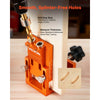 VEVOR Pocket Hole Jig Kit, 0.47 to 1.89 in Adjustable, Jig Pocket Hole System with Step Drill, Hex Wrench, Drill Stop Ring, Square Drive Bit, Plugs and Screws, Reinforced Metal Frame, for Woodworking